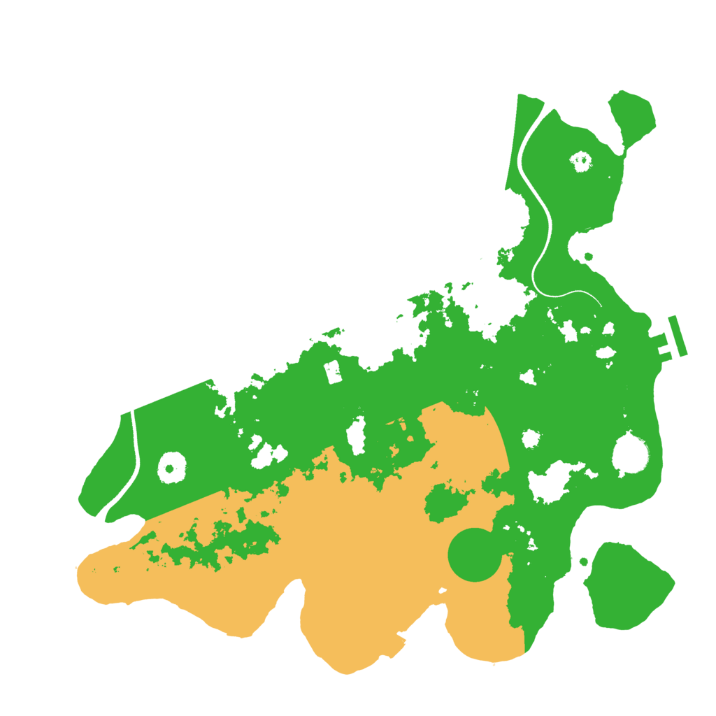 Biome Rust Map: Procedural Map, Size: 3500, Seed: 66371804