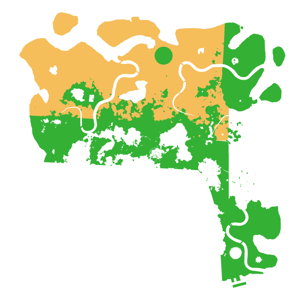 Biome Rust Map: Procedural Map, Size: 4500, Seed: 2025194261