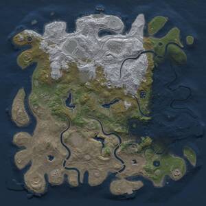 Thumbnail Rust Map: Procedural Map, Size: 4500, Seed: 444678347, 16 Monuments