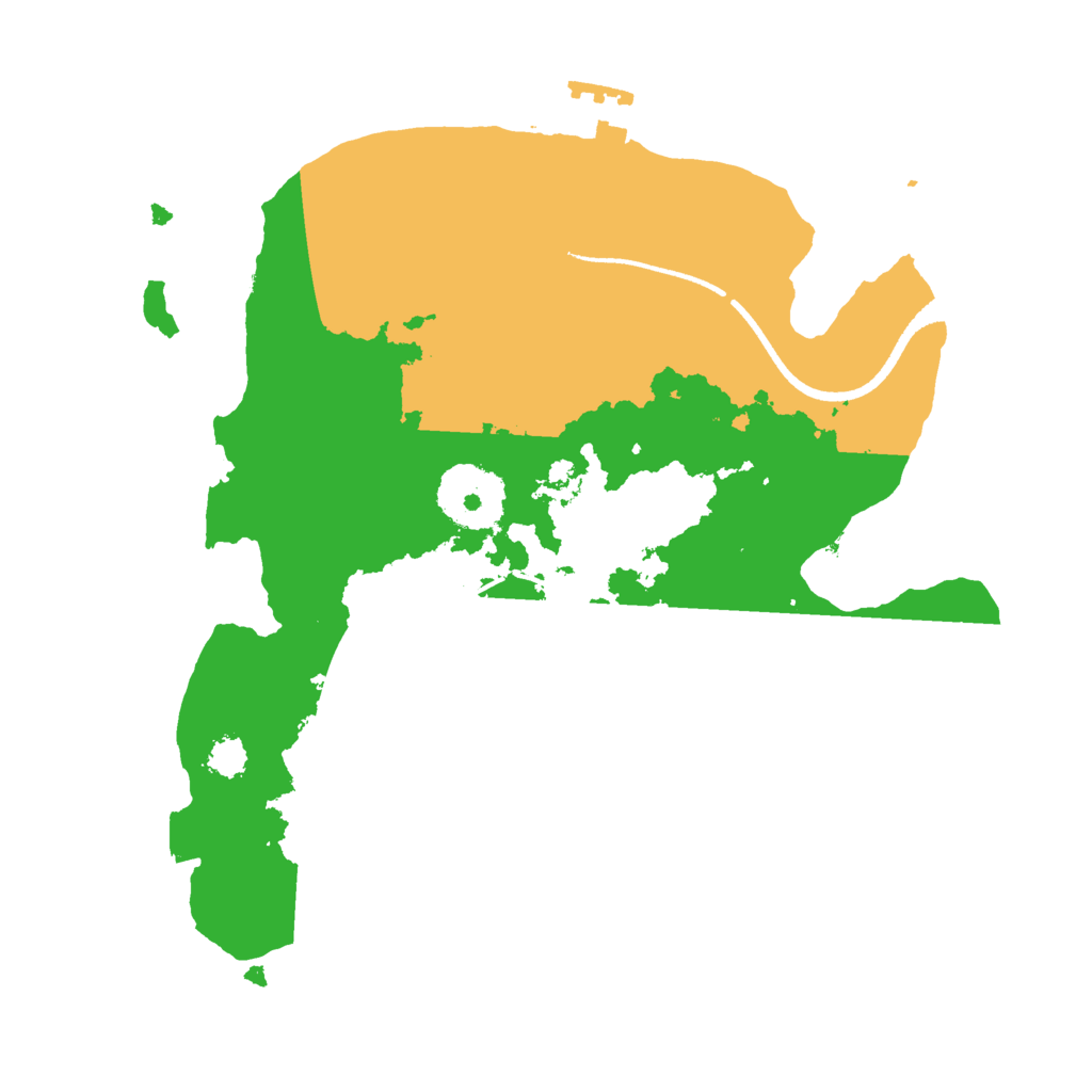 Biome Rust Map: Procedural Map, Size: 2500, Seed: 675854661