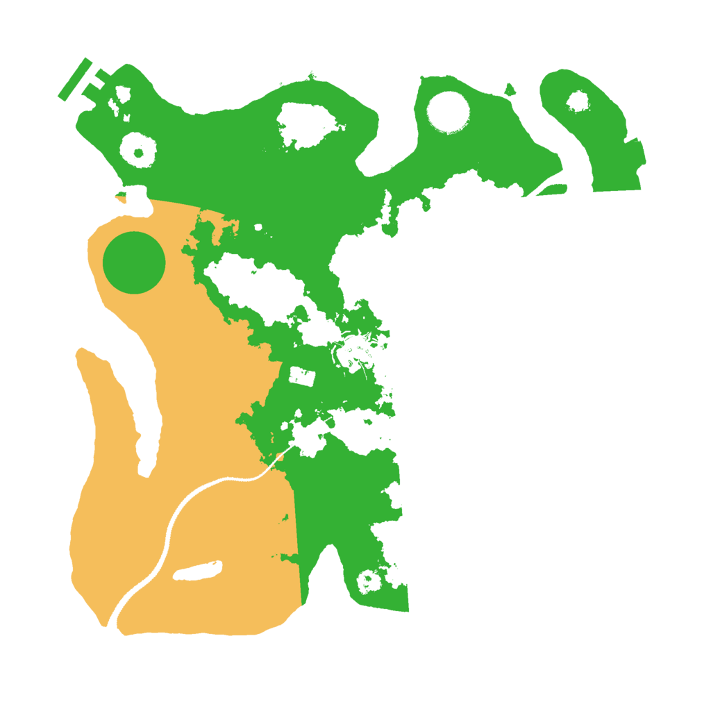 Biome Rust Map: Procedural Map, Size: 3000, Seed: 1895945700