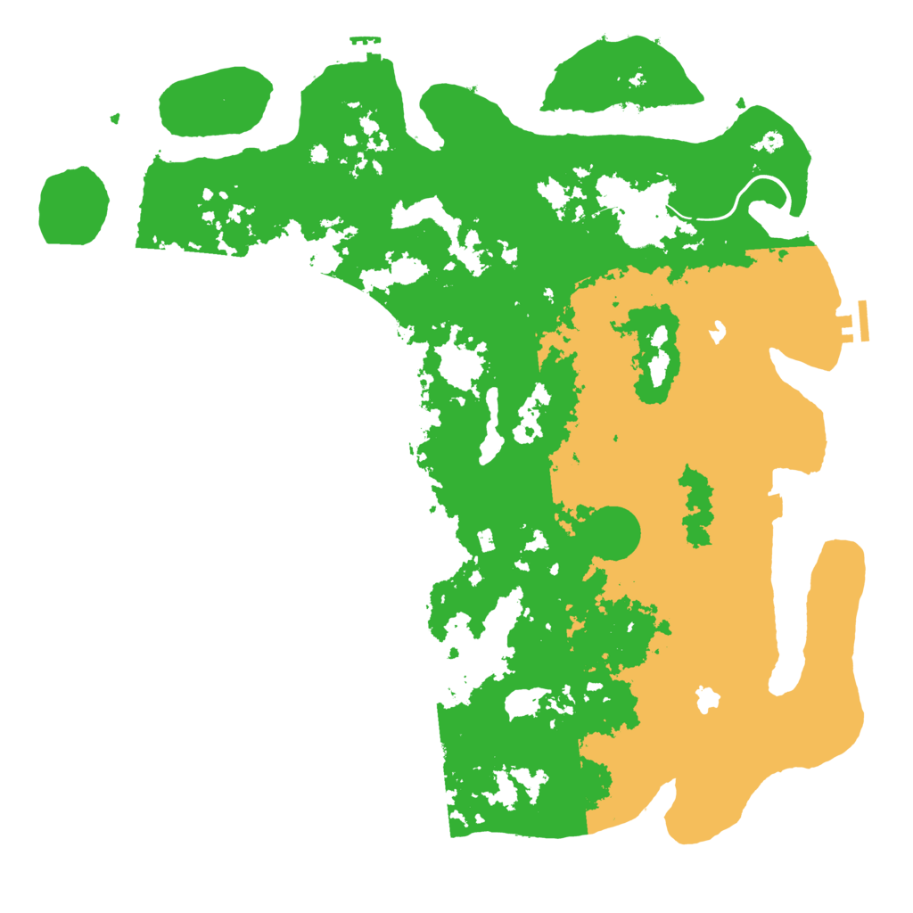 Biome Rust Map: Procedural Map, Size: 4500, Seed: 1986142550