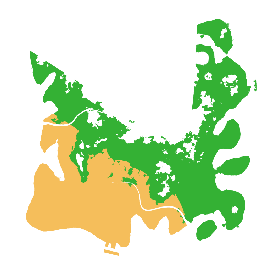 Biome Rust Map: Procedural Map, Size: 3500, Seed: 691483438