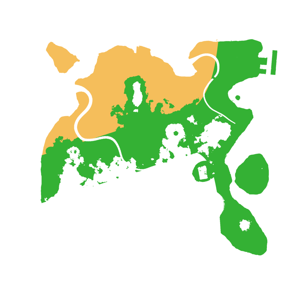 Biome Rust Map: Procedural Map, Size: 2500, Seed: 1284494331