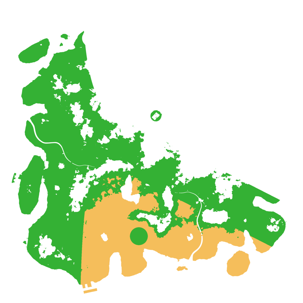 Biome Rust Map: Procedural Map, Size: 4500, Seed: 332645977