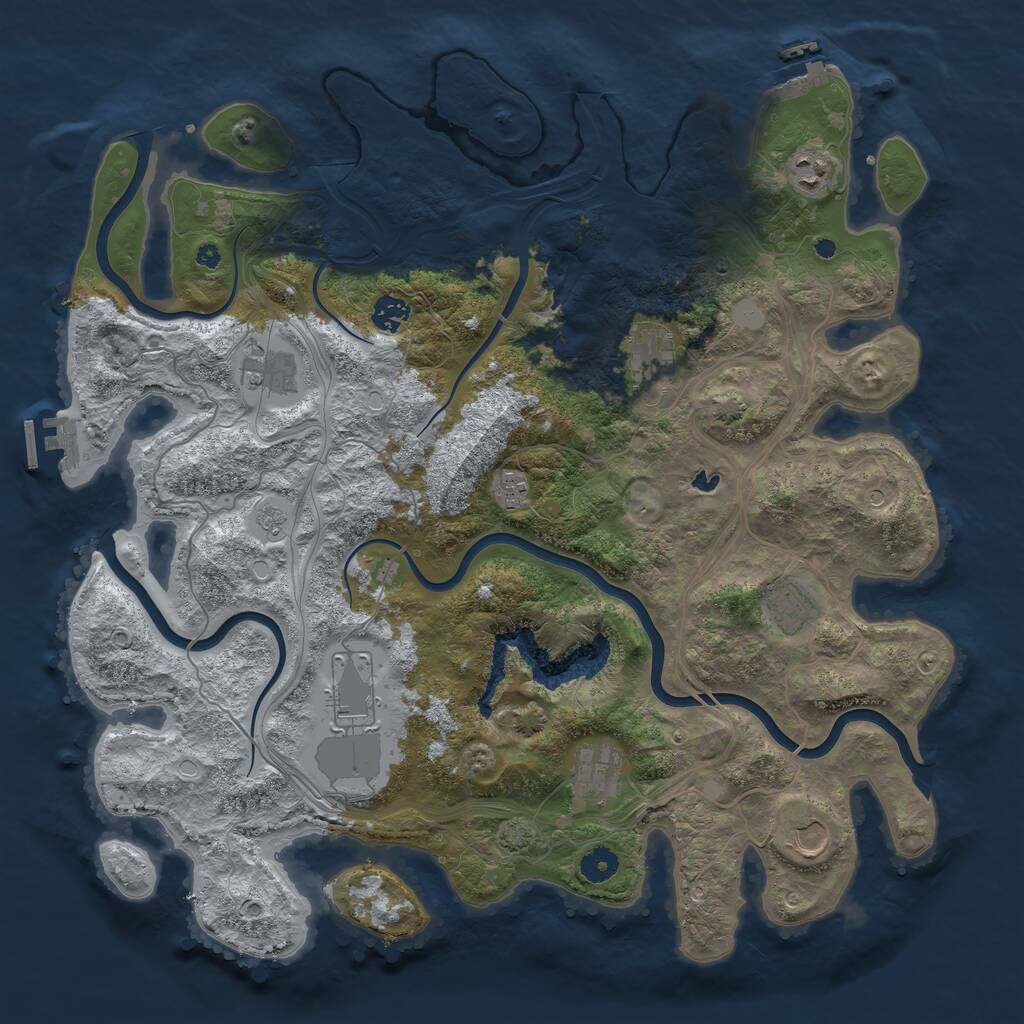 Rust Map: Procedural Map, Size: 4250, Seed: 159, 15 Monuments