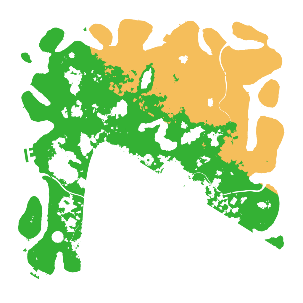 Biome Rust Map: Procedural Map, Size: 4500, Seed: 1943833246