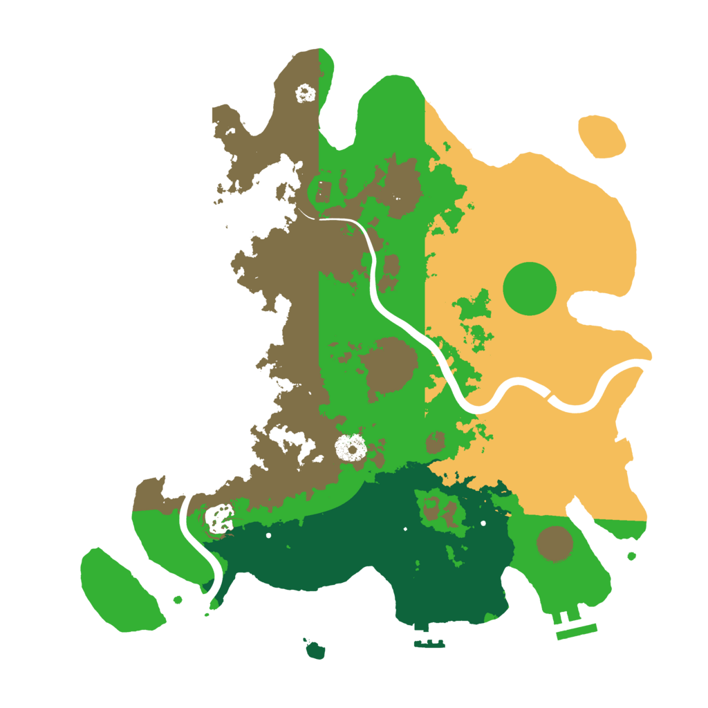 Biome Rust Map: Procedural Map, Size: 3500, Seed: 1829216225