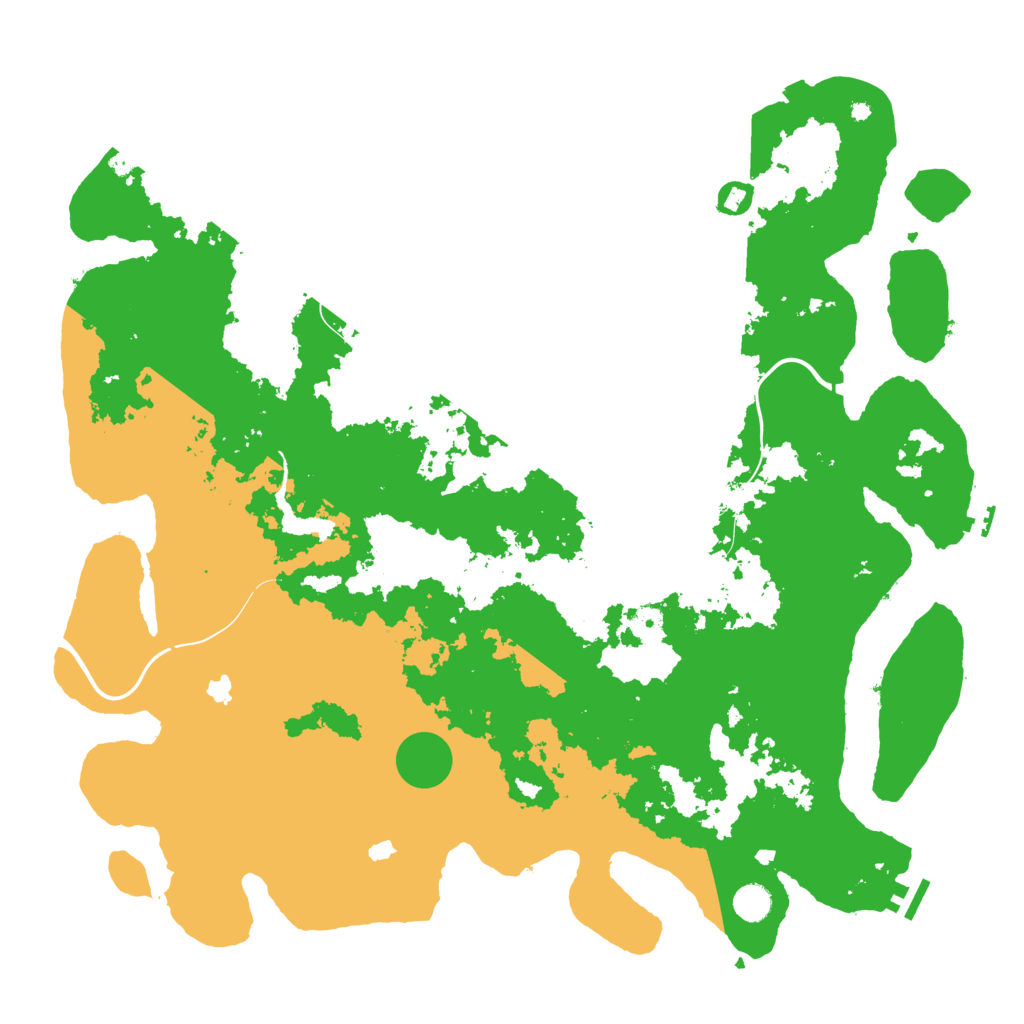 Biome Rust Map: Procedural Map, Size: 4800, Seed: 160071298
