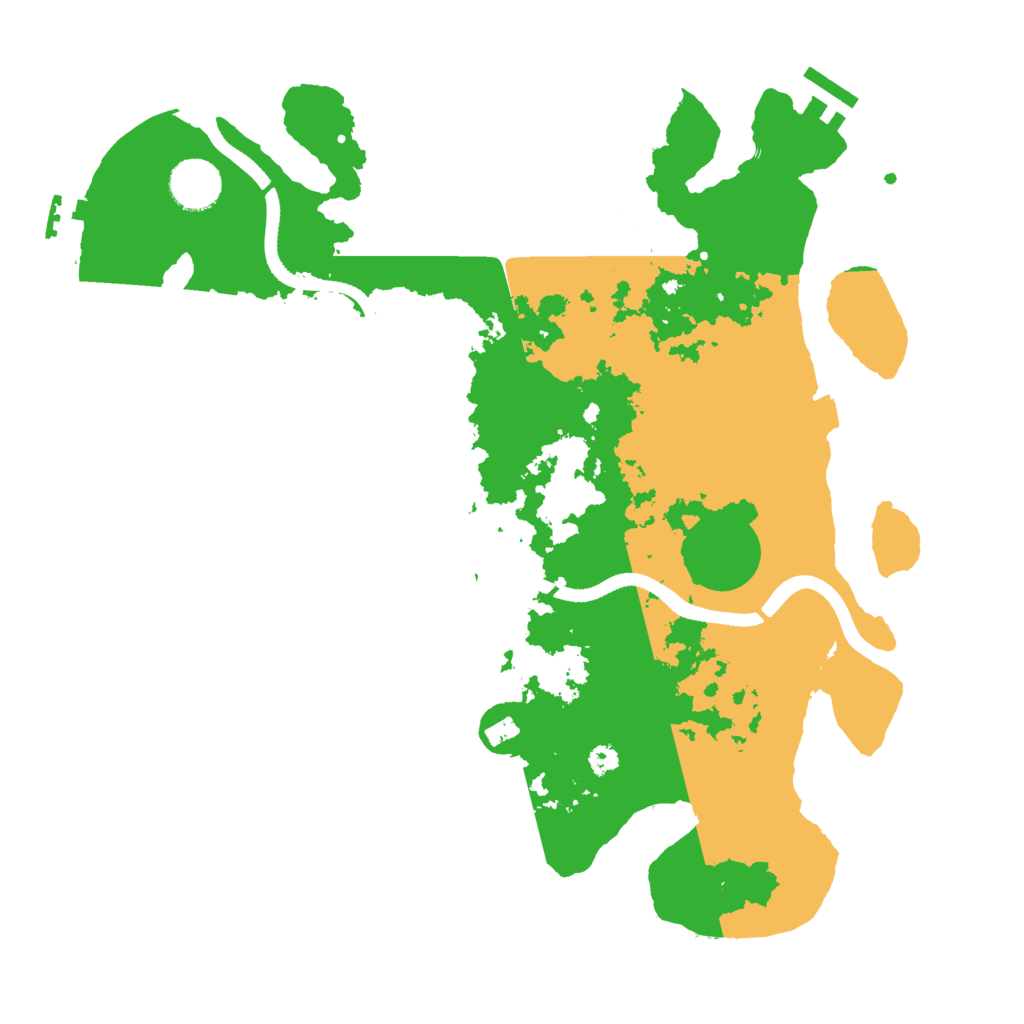 Biome Rust Map: Procedural Map, Size: 3500, Seed: 2045545314