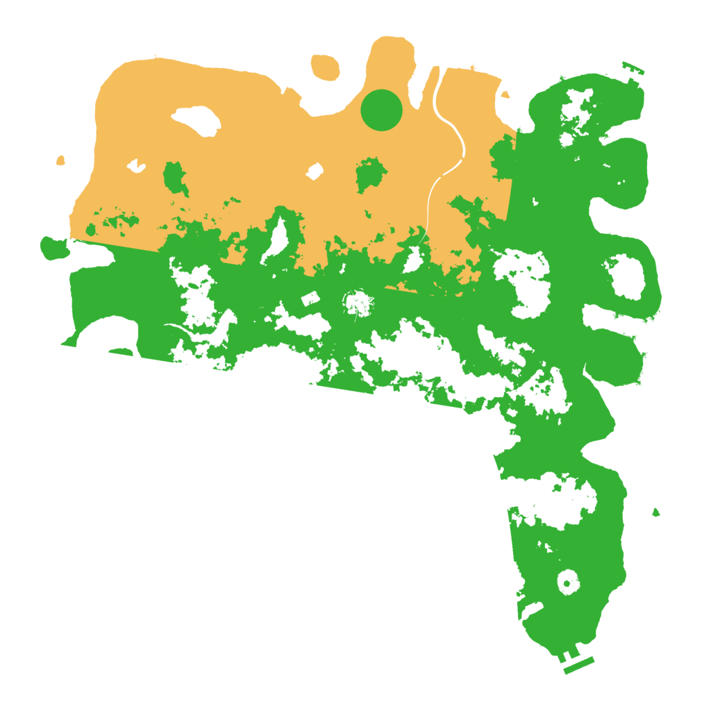 Biome Rust Map: Procedural Map, Size: 4500, Seed: 1267970971