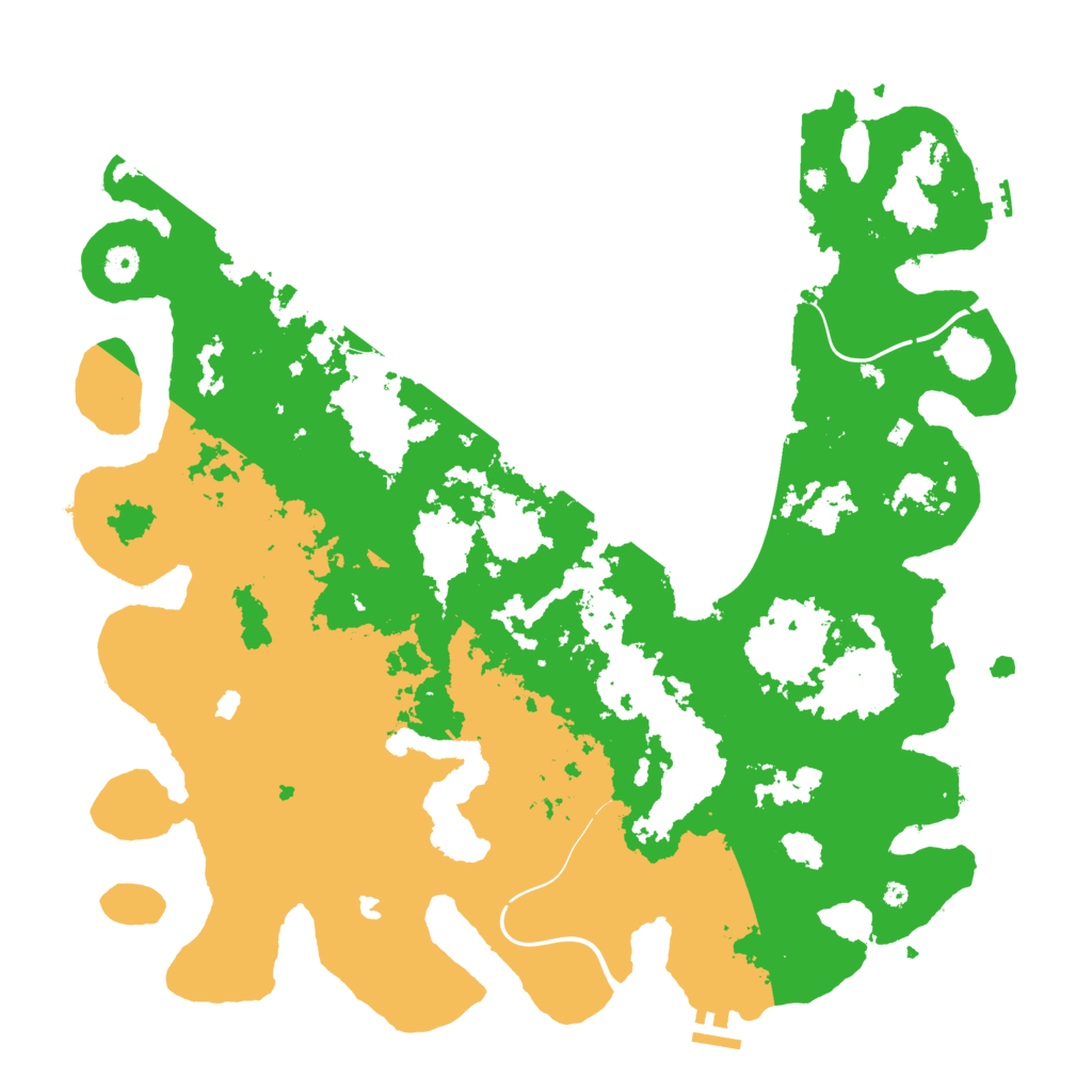 Biome Rust Map: Procedural Map, Size: 4500, Seed: 257804146