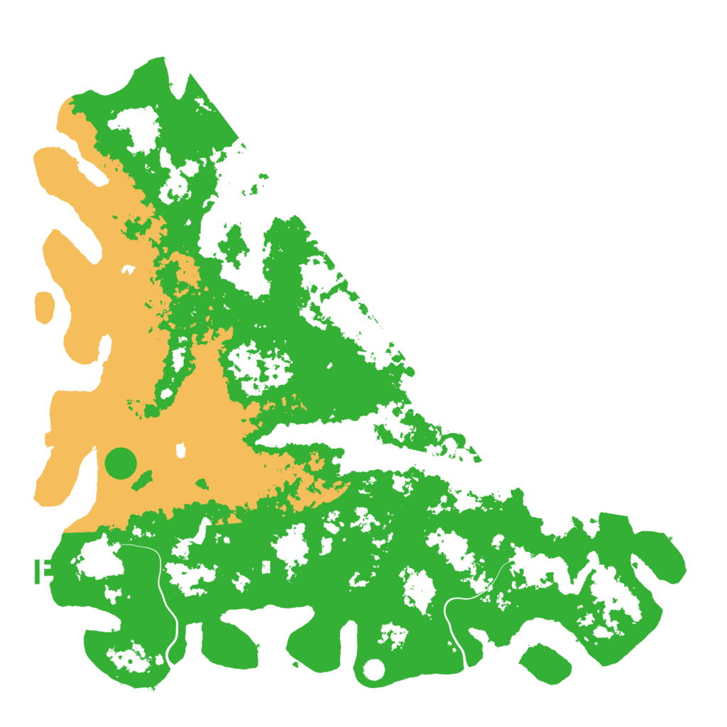 Biome Rust Map: Procedural Map, Size: 6000, Seed: 915098599