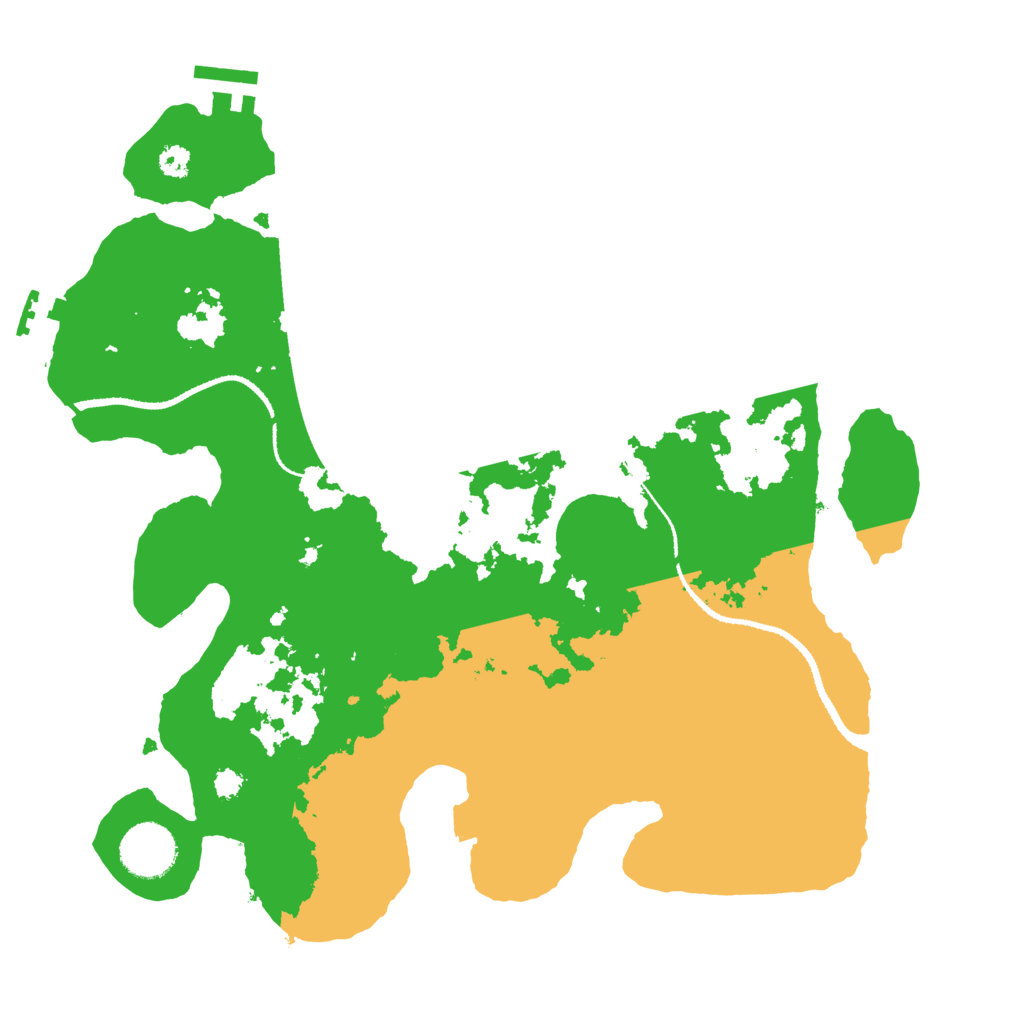 Biome Rust Map: Procedural Map, Size: 3244, Seed: 1