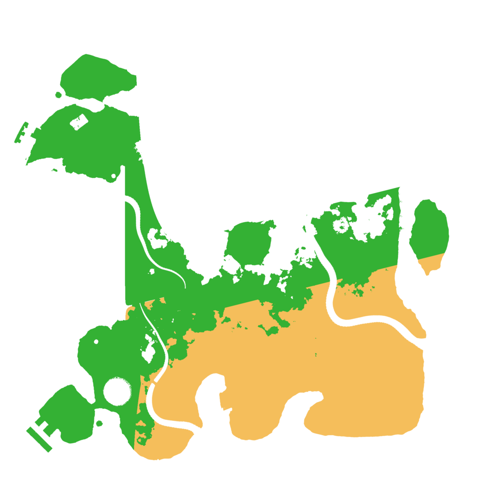 Biome Rust Map: Procedural Map, Size: 3244, Seed: 1