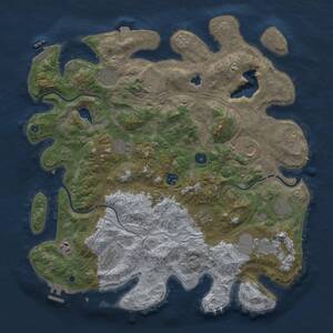 Thumbnail Rust Map: Procedural Map, Size: 4250, Seed: 1440130297, 17 Monuments