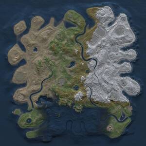 Thumbnail Rust Map: Procedural Map, Size: 4250, Seed: 591790761, 15 Monuments