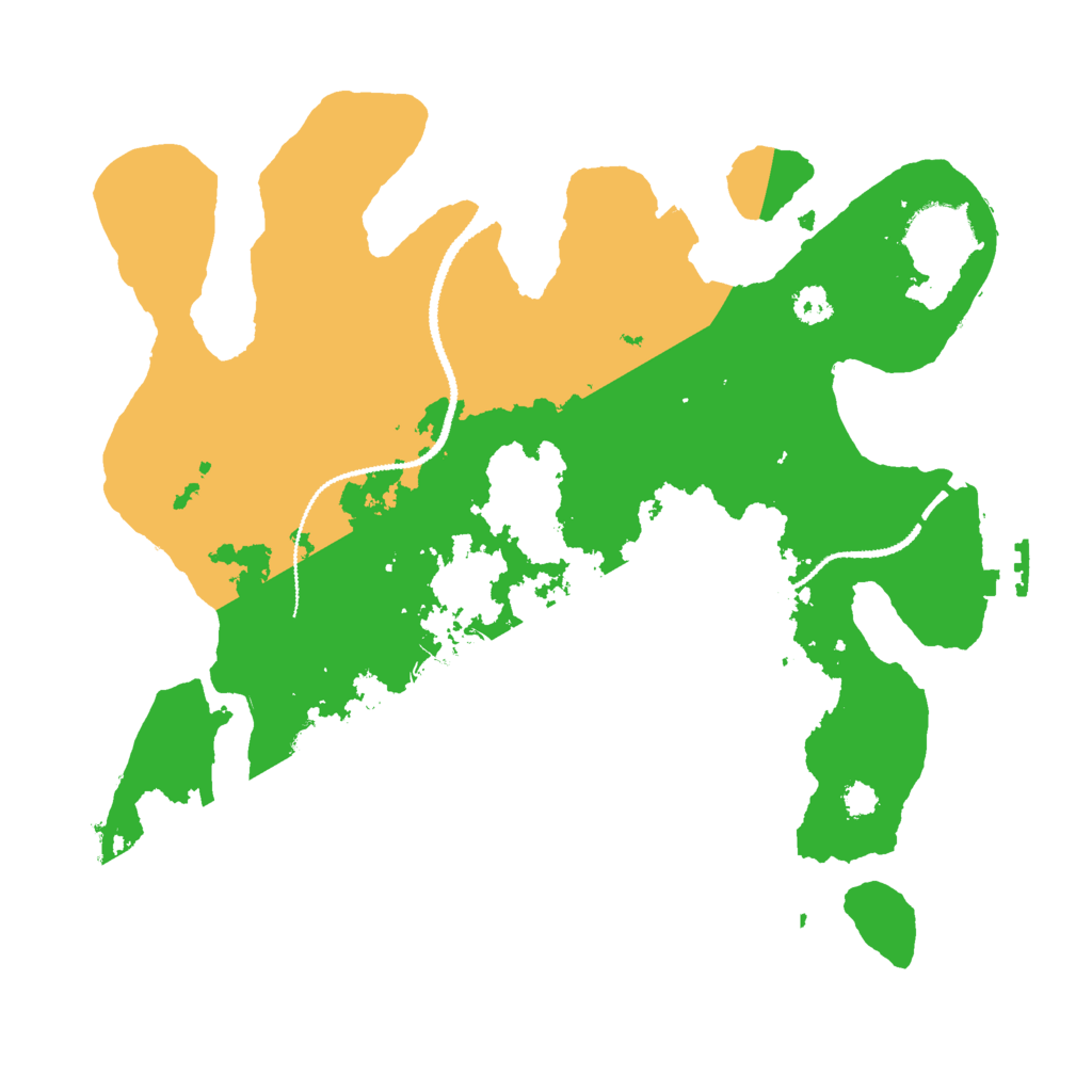 Biome Rust Map: Procedural Map, Size: 2900, Seed: 638812571