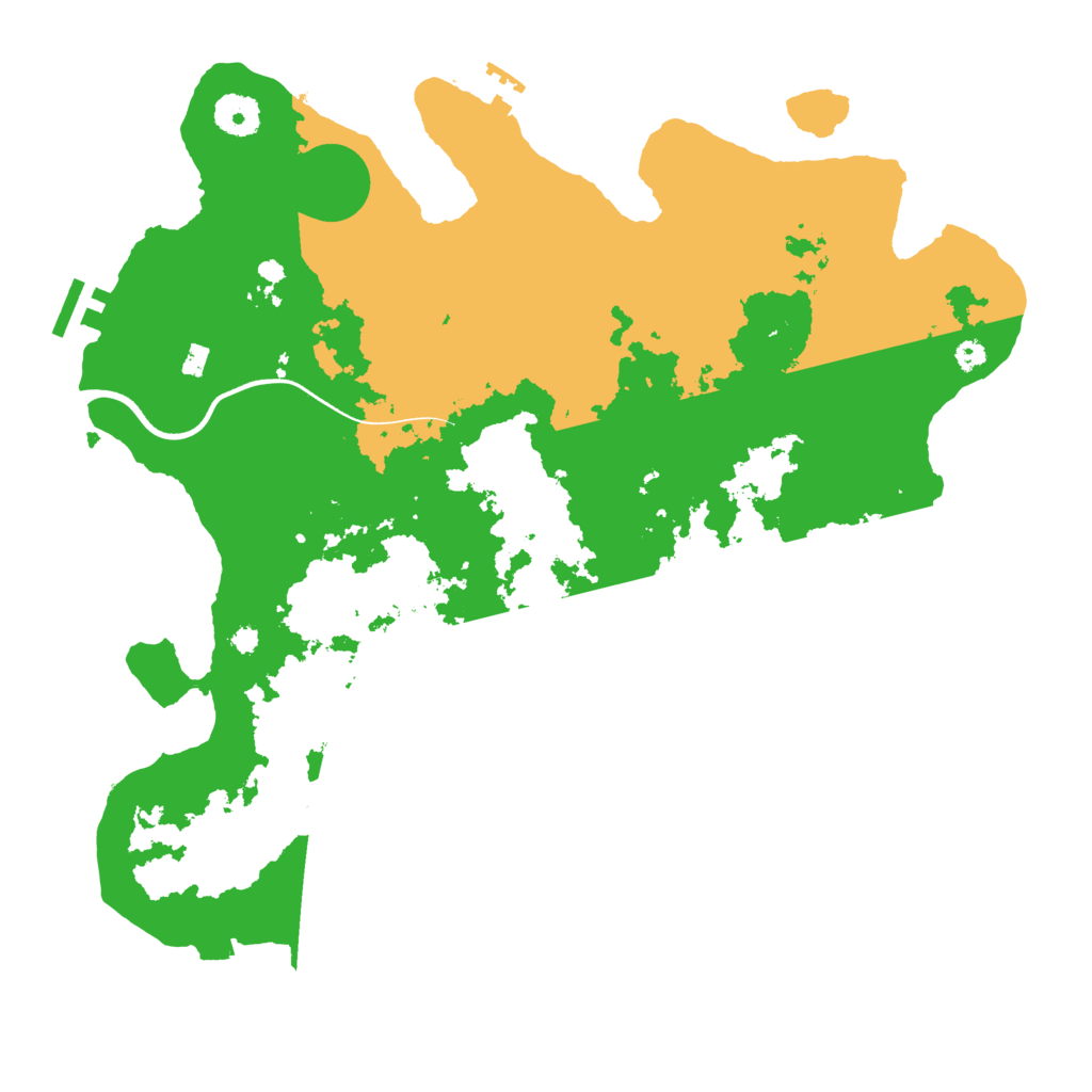 Biome Rust Map: Procedural Map, Size: 3700, Seed: 992924895