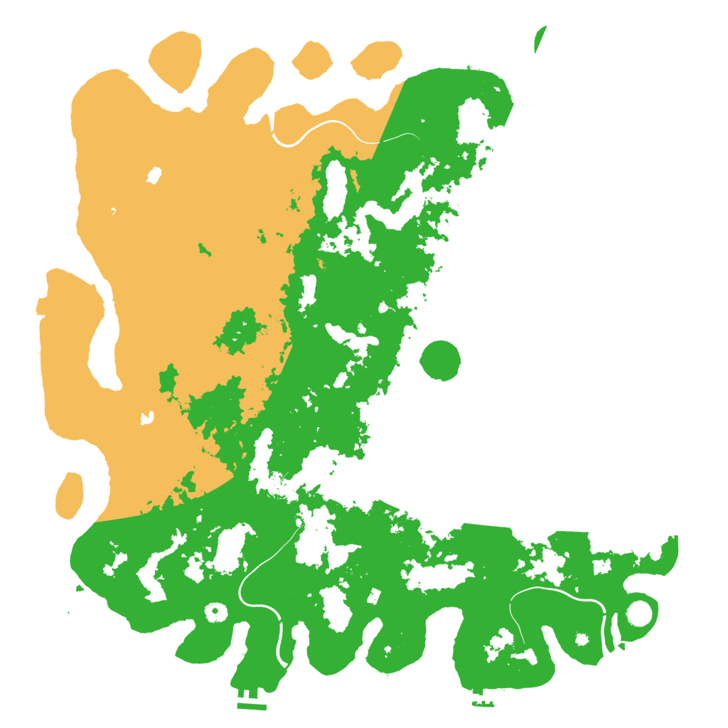 Biome Rust Map: Procedural Map, Size: 5000, Seed: 1214361275