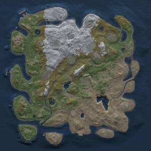 Thumbnail Rust Map: Procedural Map, Size: 4000, Seed: 1462346113, 16 Monuments