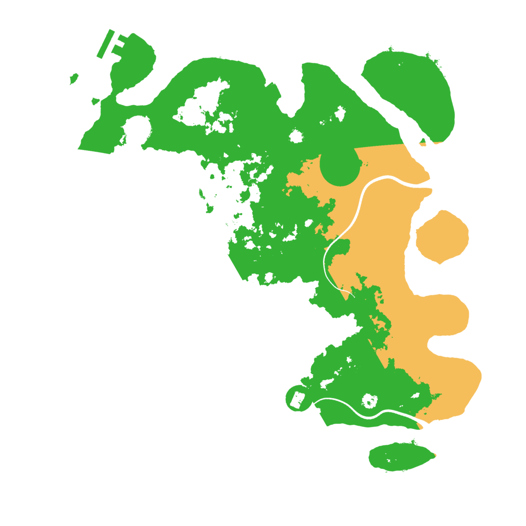 Biome Rust Map: Procedural Map, Size: 3500, Seed: 1707966071