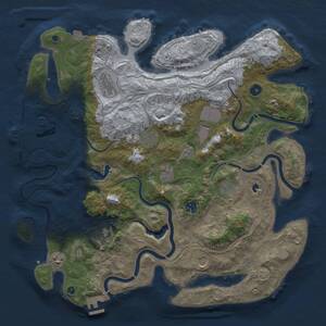 Thumbnail Rust Map: Procedural Map, Size: 4250, Seed: 1071599592, 16 Monuments