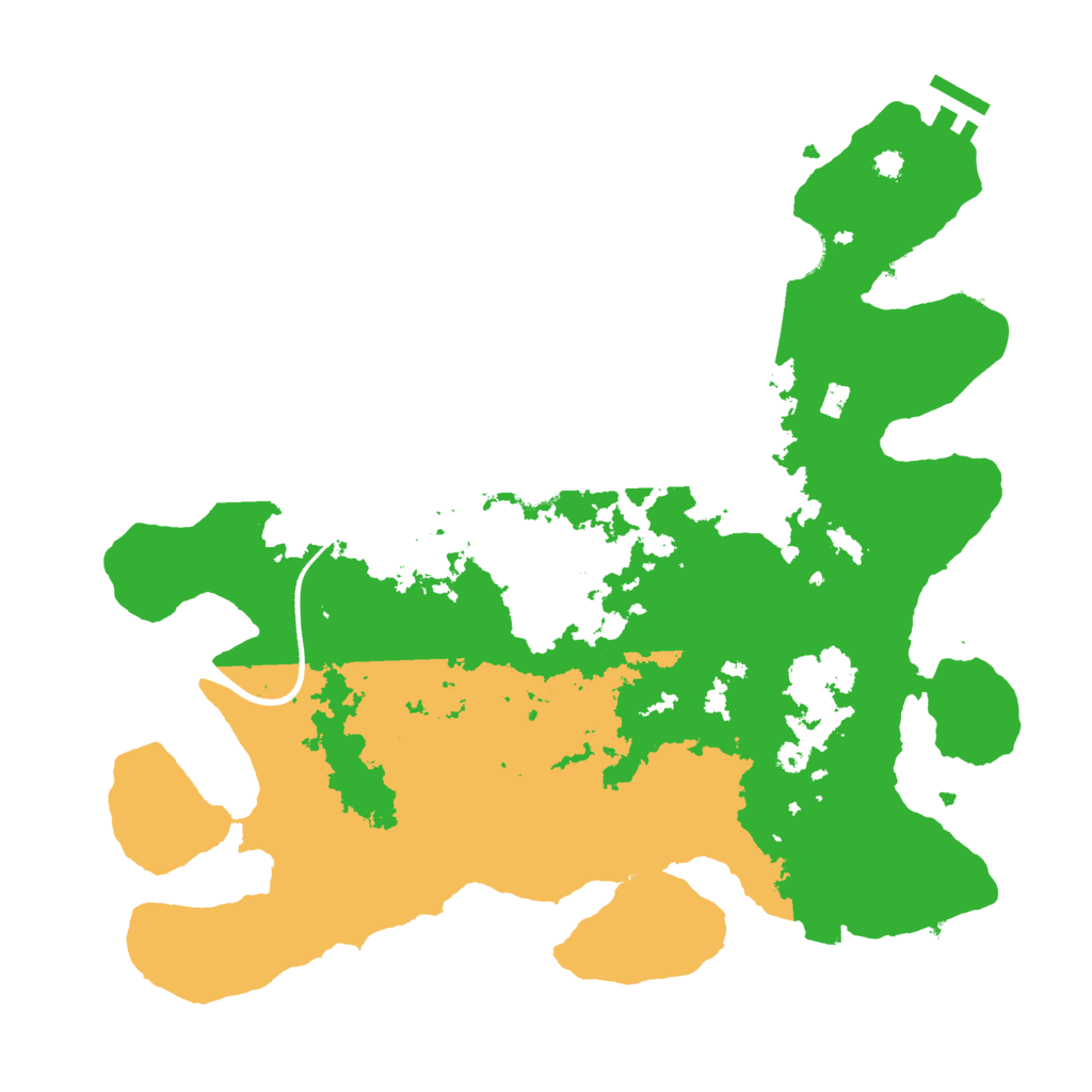 Biome Rust Map: Procedural Map, Size: 3500, Seed: 2035682338