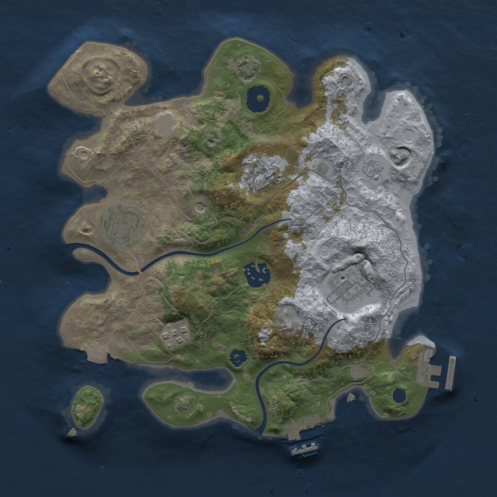 Rust Map: Procedural Map, Size: 2900, Seed: 788985, 11 Monuments