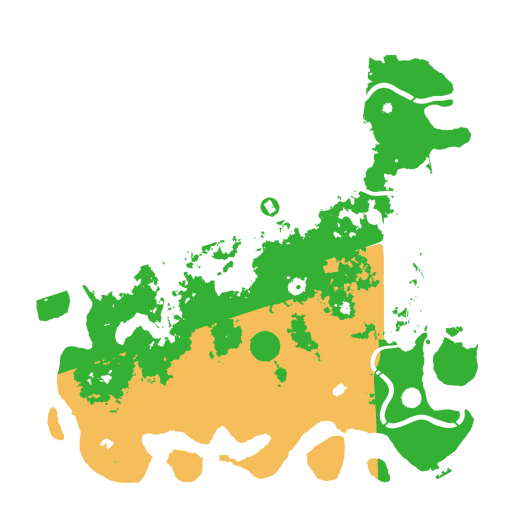 Biome Rust Map: Procedural Map, Size: 4500, Seed: 305543121
