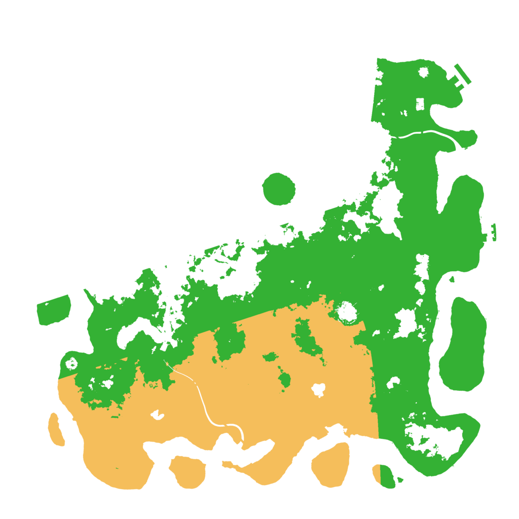 Biome Rust Map: Procedural Map, Size: 4500, Seed: 305543121