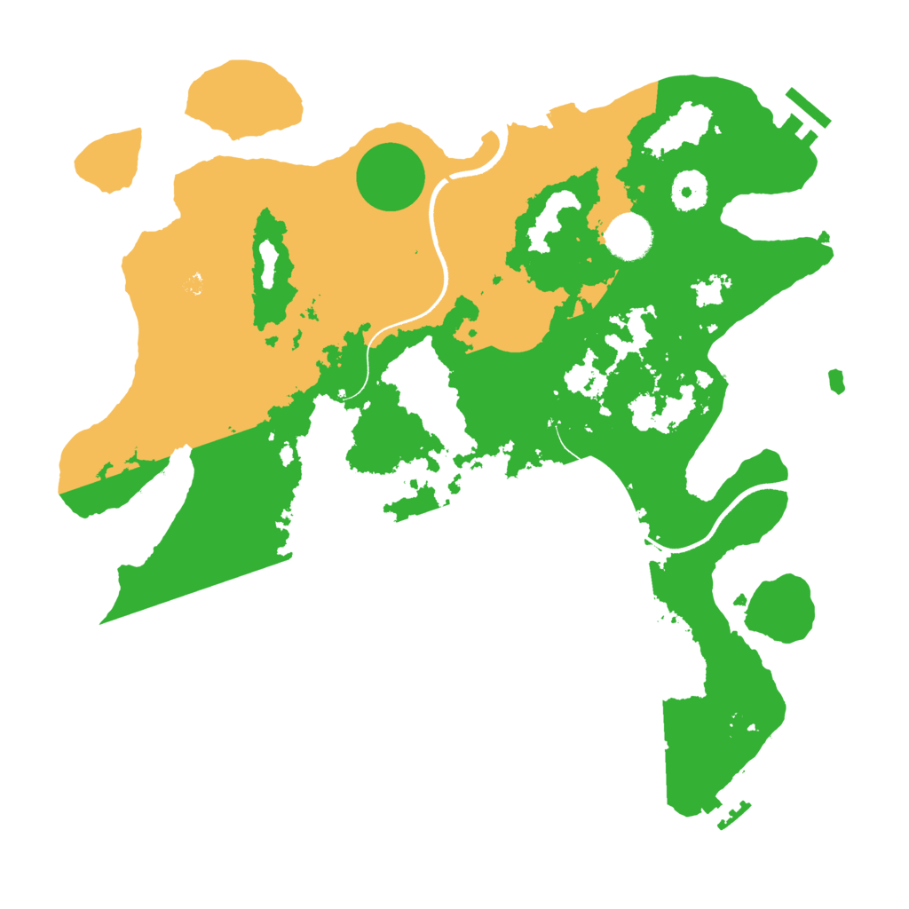 Biome Rust Map: Procedural Map, Size: 3500, Seed: 2017138899