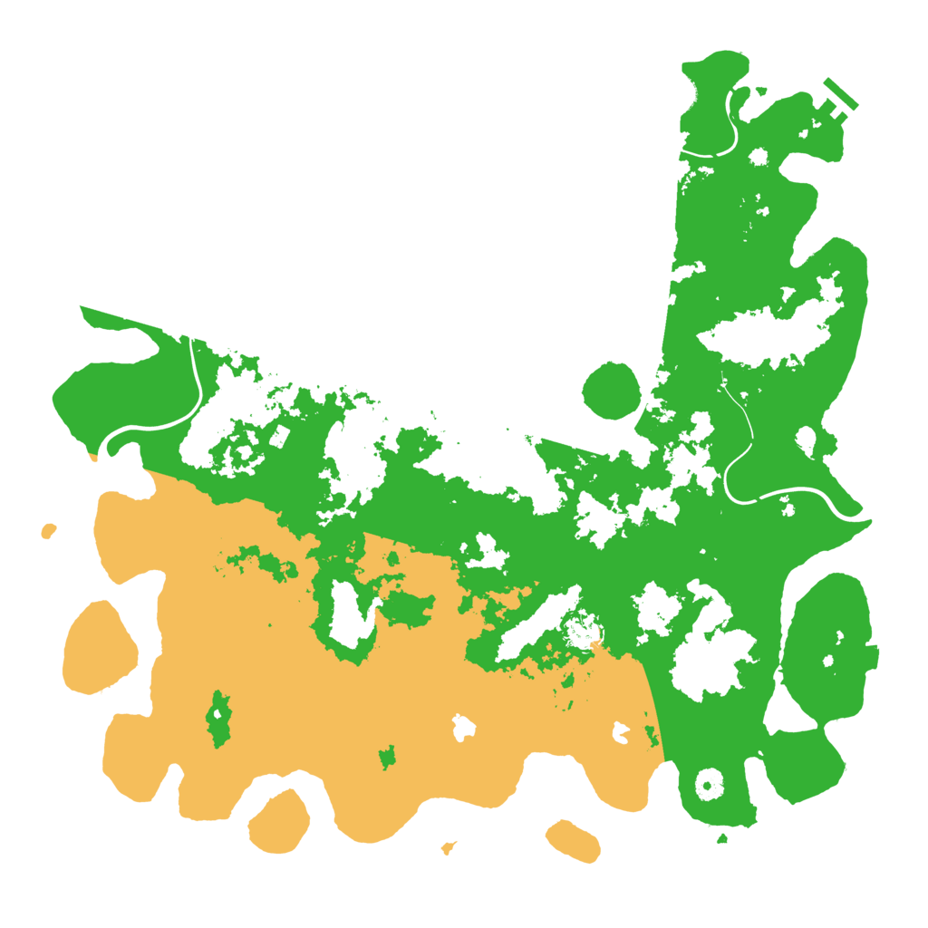 Biome Rust Map: Procedural Map, Size: 4500, Seed: 335724554