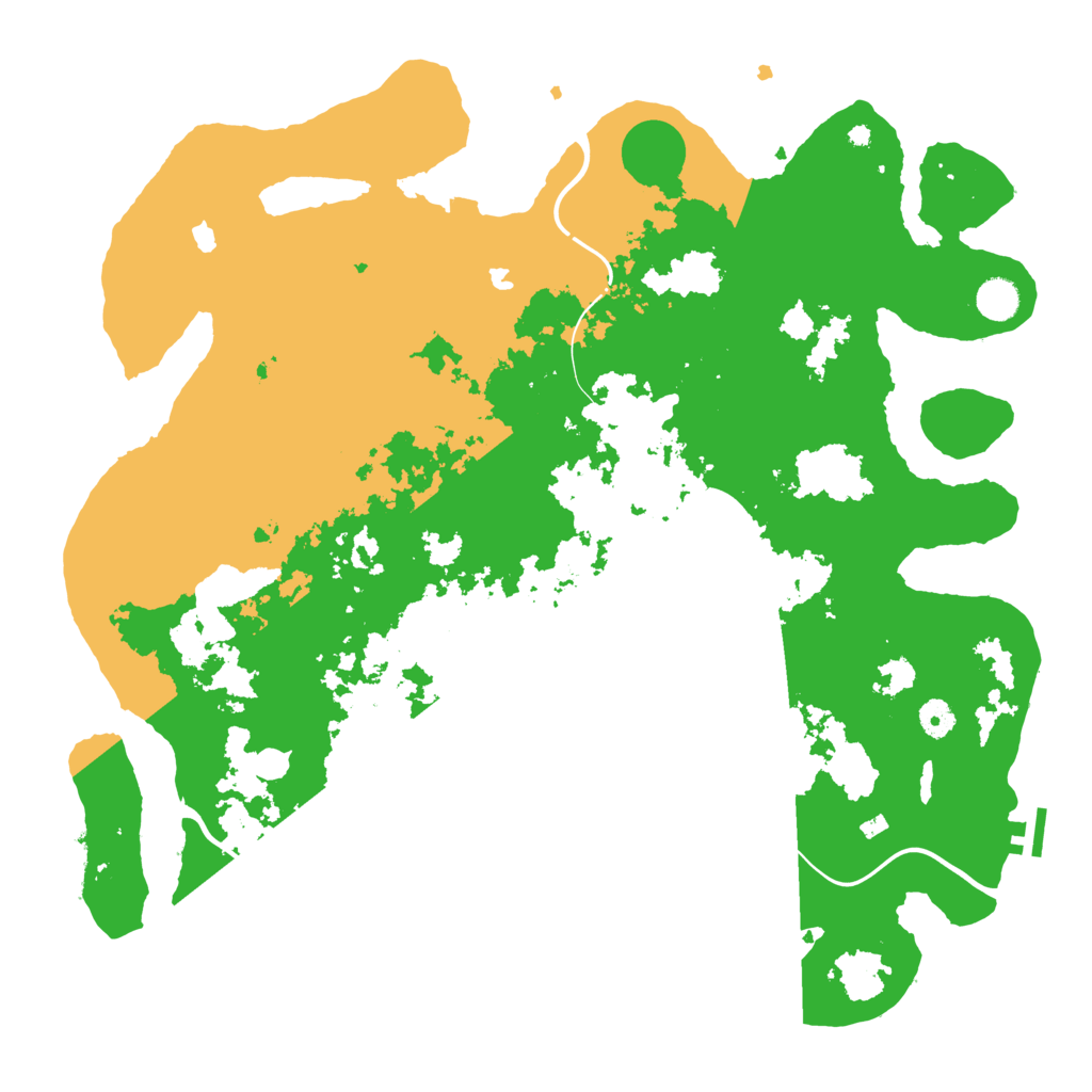 Biome Rust Map: Procedural Map, Size: 4500, Seed: 660770442