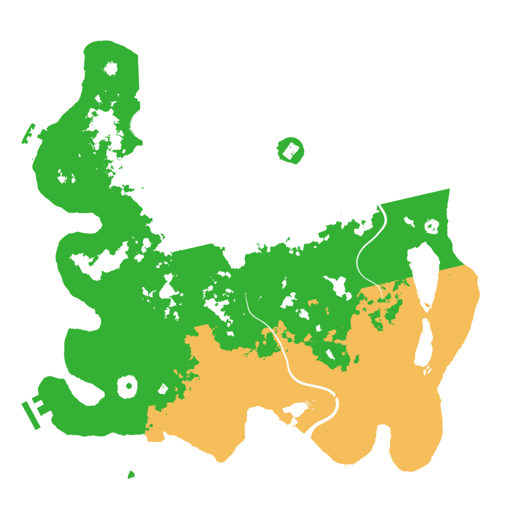 Biome Rust Map: Procedural Map, Size: 3500, Seed: 1815232870