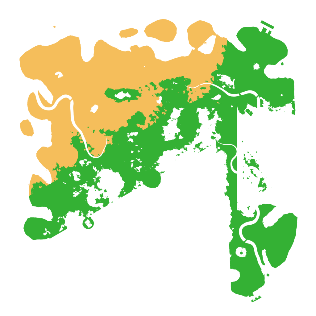 Biome Rust Map: Procedural Map, Size: 4500, Seed: 147308458