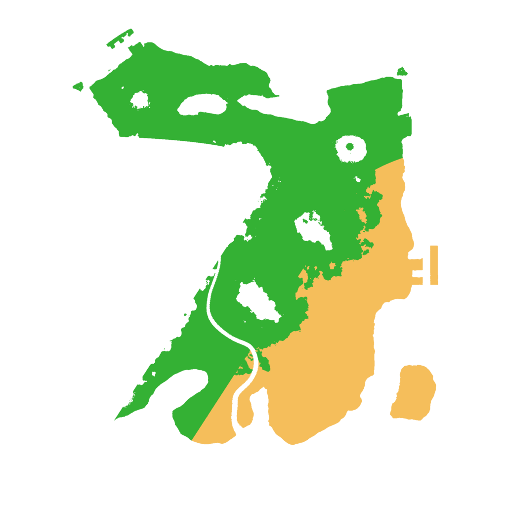 Biome Rust Map: Procedural Map, Size: 2600, Seed: 1446691158
