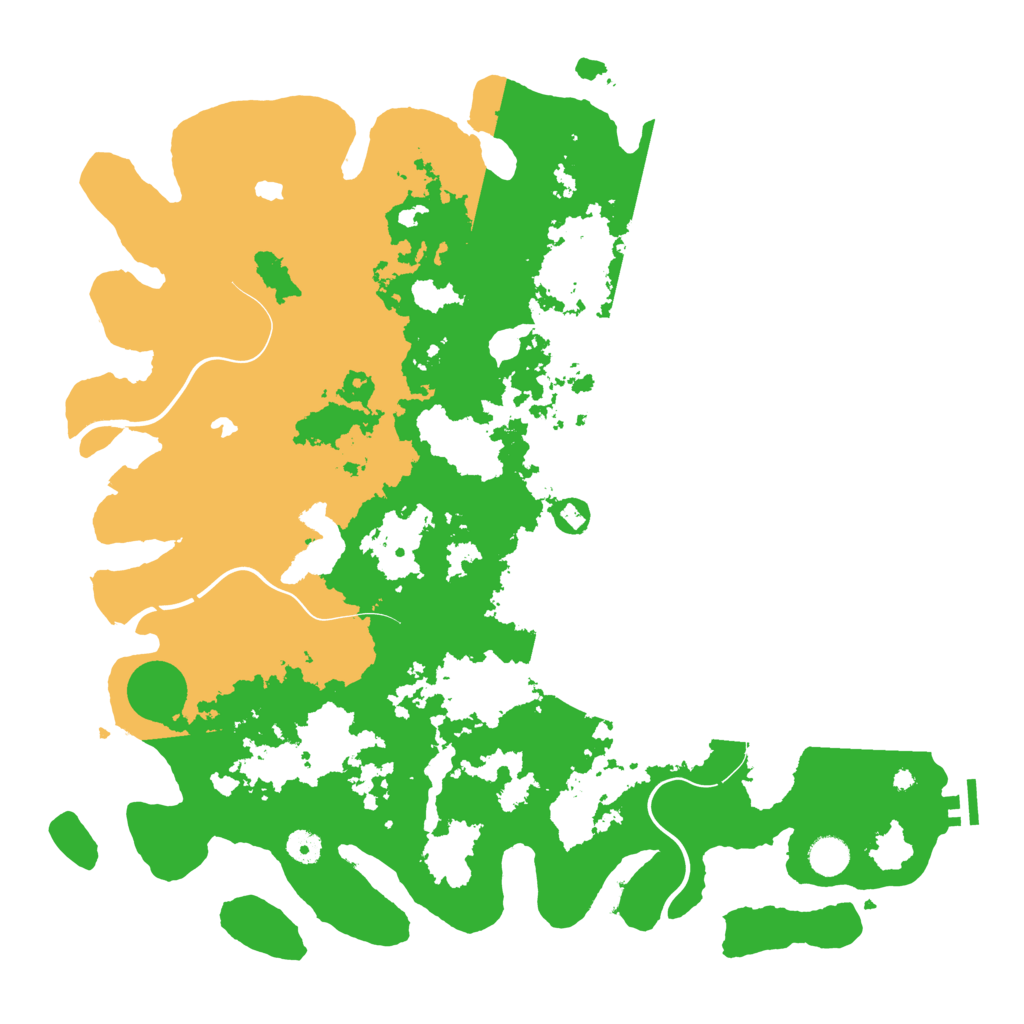 Biome Rust Map: Procedural Map, Size: 4500, Seed: 1070971876