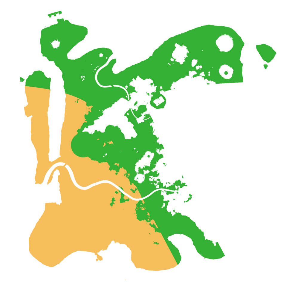 Biome Rust Map: Procedural Map, Size: 3300, Seed: 622821155