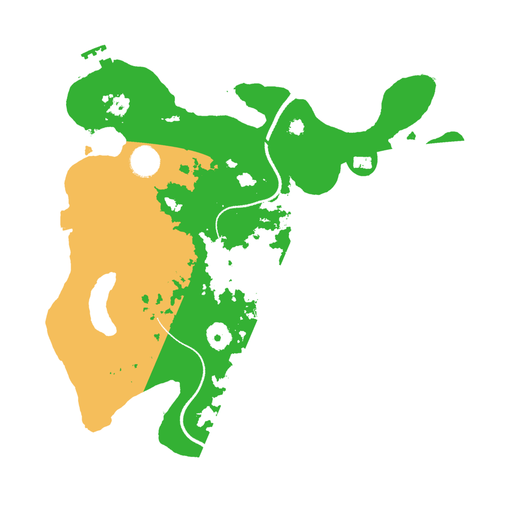 Biome Rust Map: Procedural Map, Size: 3000, Seed: 590003535