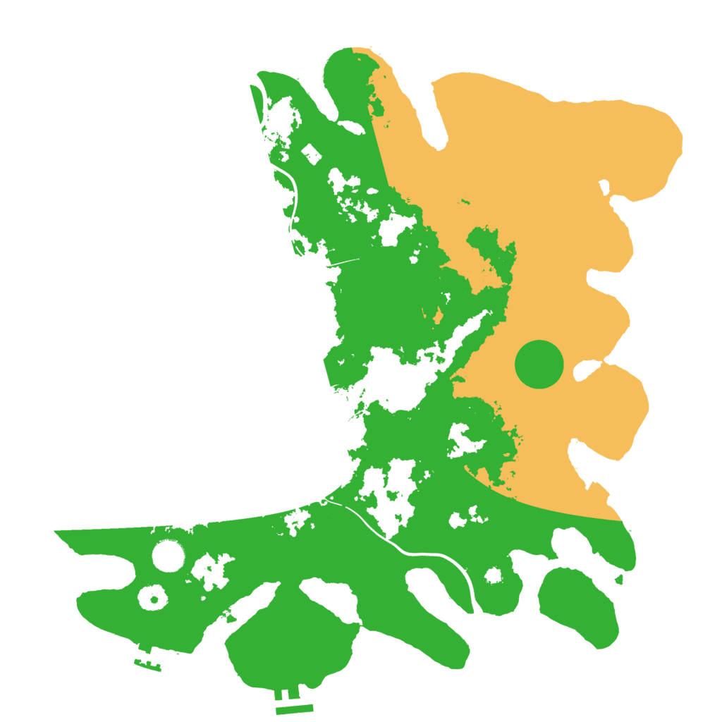 Biome Rust Map: Procedural Map, Size: 3900, Seed: 140