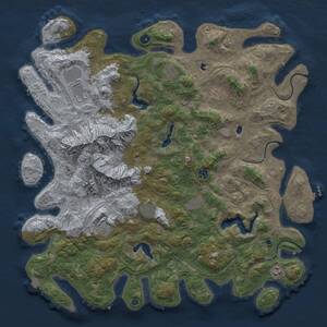 Thumbnail Rust Map: Procedural Map, Size: 5000, Seed: 1730131851, 14 Monuments