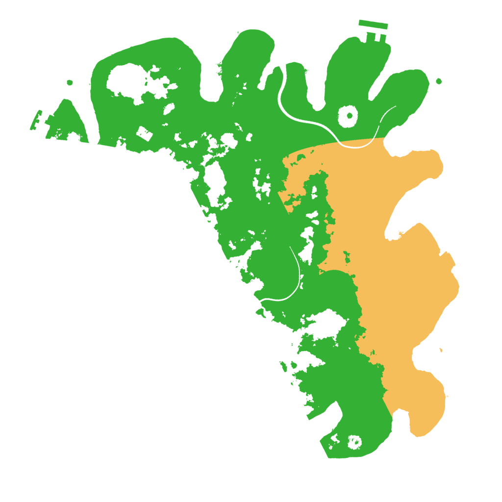 Biome Rust Map: Procedural Map, Size: 3500, Seed: 842