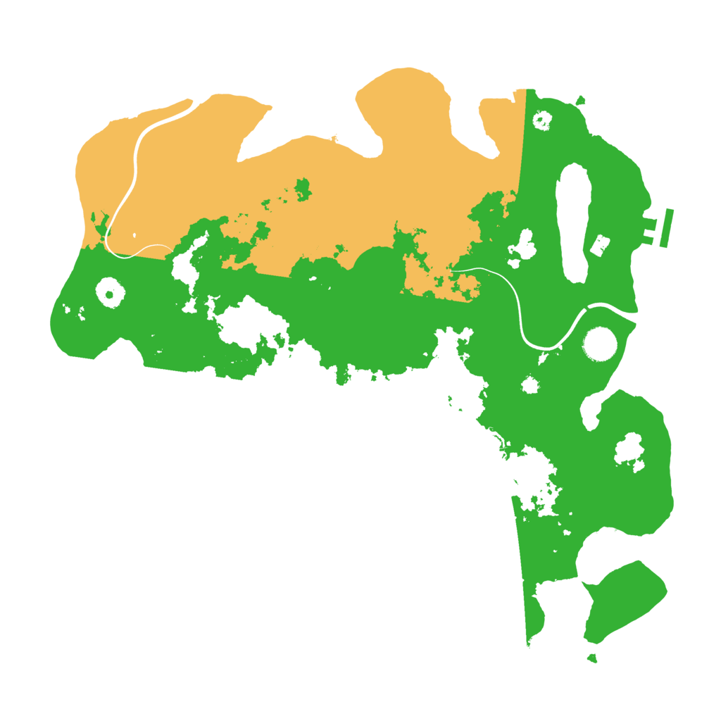 Biome Rust Map: Procedural Map, Size: 3750, Seed: 552463