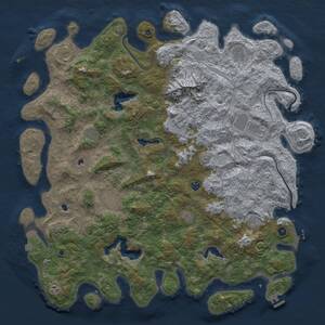 Thumbnail Rust Map: Procedural Map, Size: 5500, Seed: 692859304, 17 Monuments