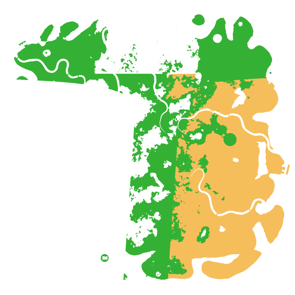 Biome Rust Map: Procedural Map, Size: 6000, Seed: 55205353