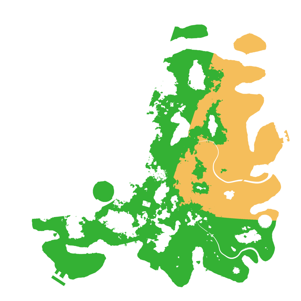 Biome Rust Map: Procedural Map, Size: 4000, Seed: 20241205