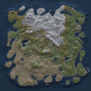 Thumbnail Rust Map: Procedural Map, Size: 4250, Seed: 1035, 16 Monuments