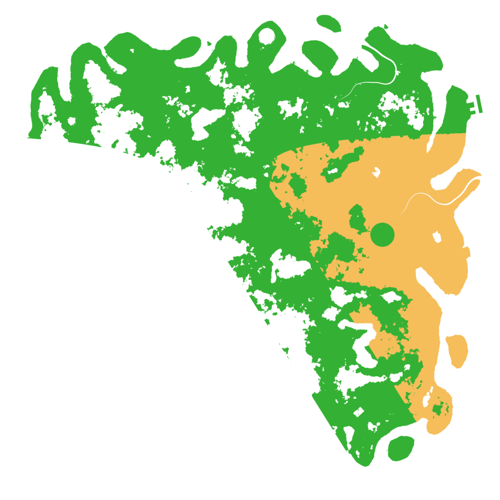 Biome Rust Map: Procedural Map, Size: 5500, Seed: 61224