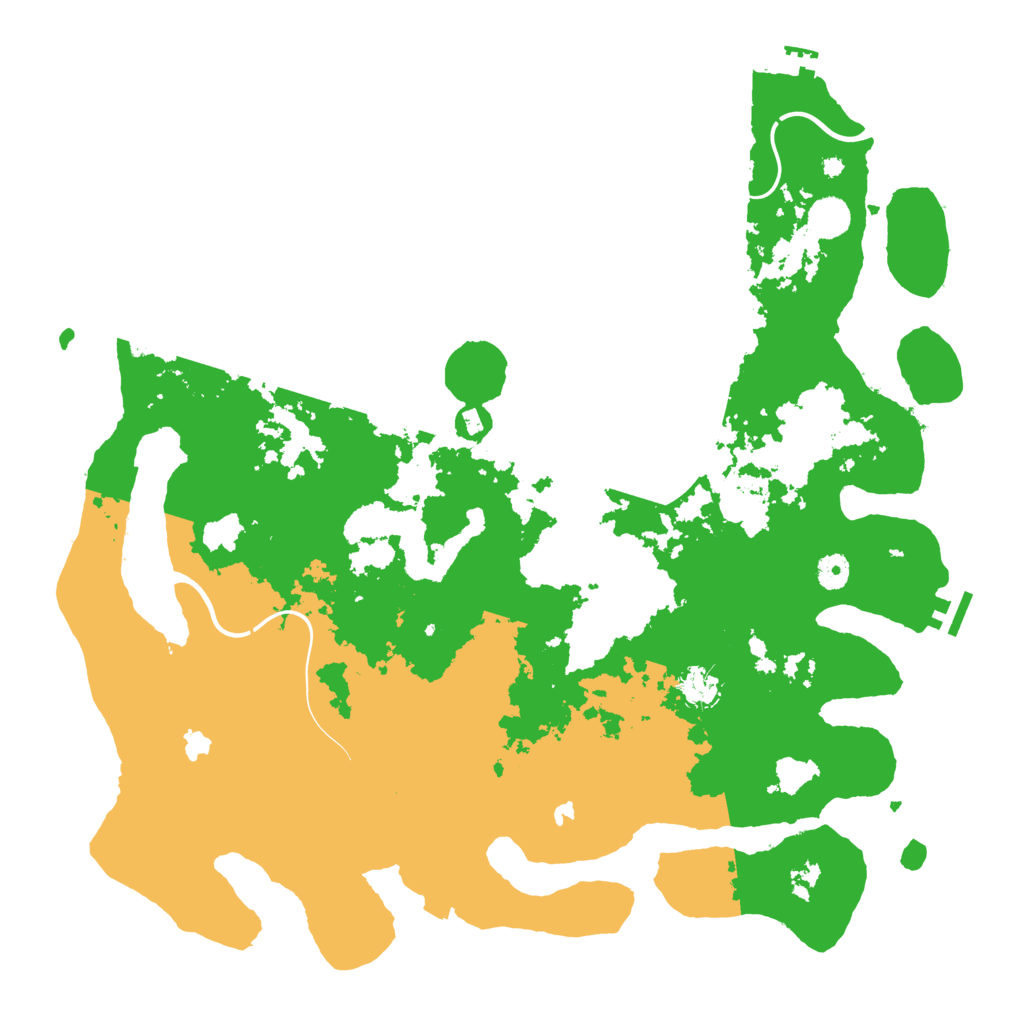 Biome Rust Map: Procedural Map, Size: 4500, Seed: 909707791